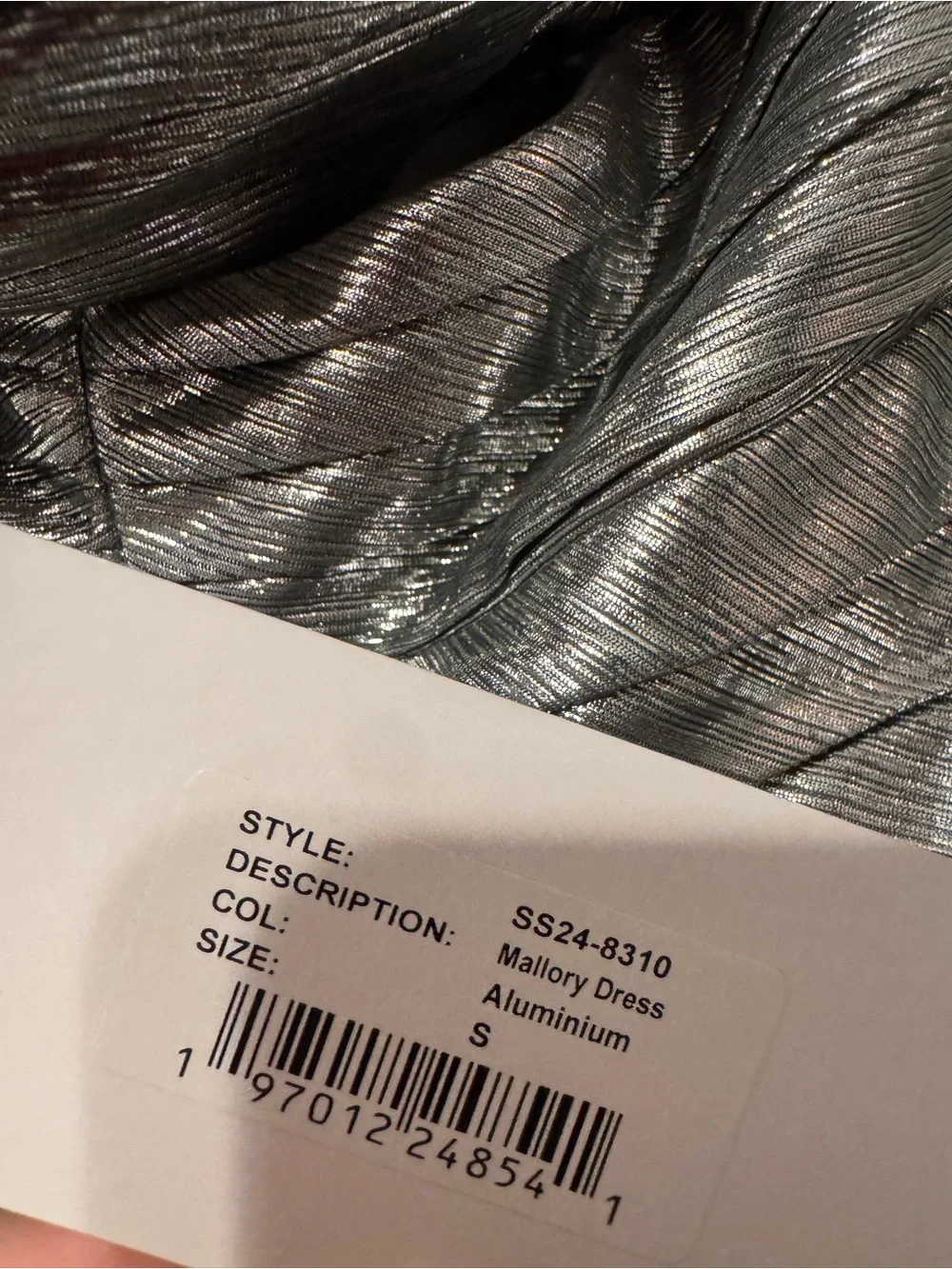 Retrofête Silver Shimmery Evening Dress - Picture 8 of 8
